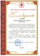 Российский красный крест объявляет "Благодарность"